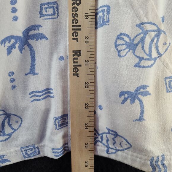 Palm Grove Womens Set Multi-Color Size 2X Cotton/Polyester Blend Jacket & Tank - Picture 4 of 12